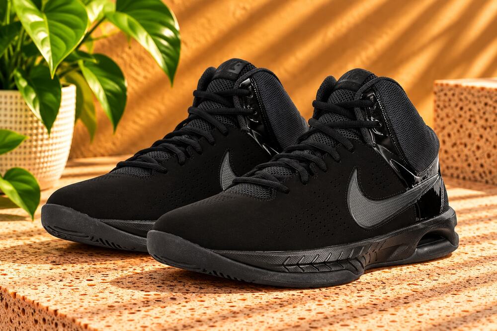 NWT Nike Air Visi Pro VI Nubuck Basketball Shoes Black Anthracite Size 11.5